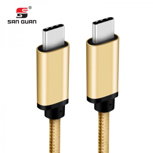 Picture of Type-C to Type-C 5Gbps 60W usb cable（gold）